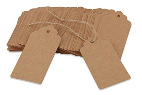 E4 ETYKIETY ZAWIESZKI PAPIEROWE 10szt Rodzaj inny