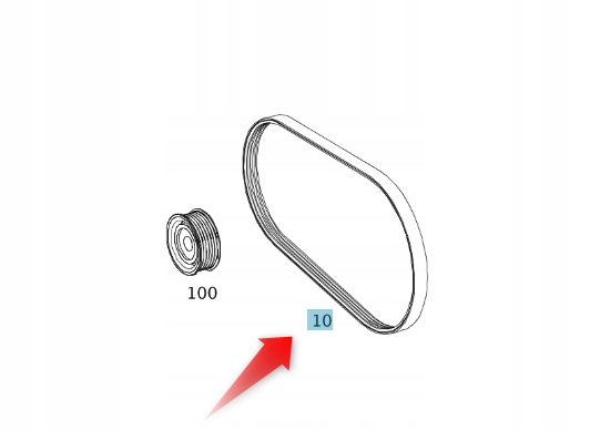 Pásek Mercedes Příslušenství A0039937396