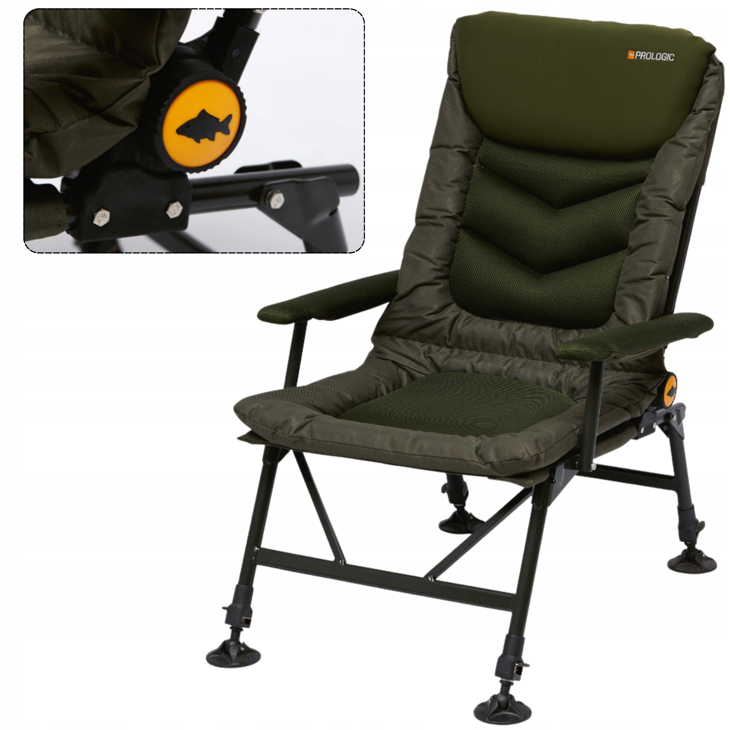 Fotel Karpiowy Prologic Inspire Relax Recliner zielony 140kg