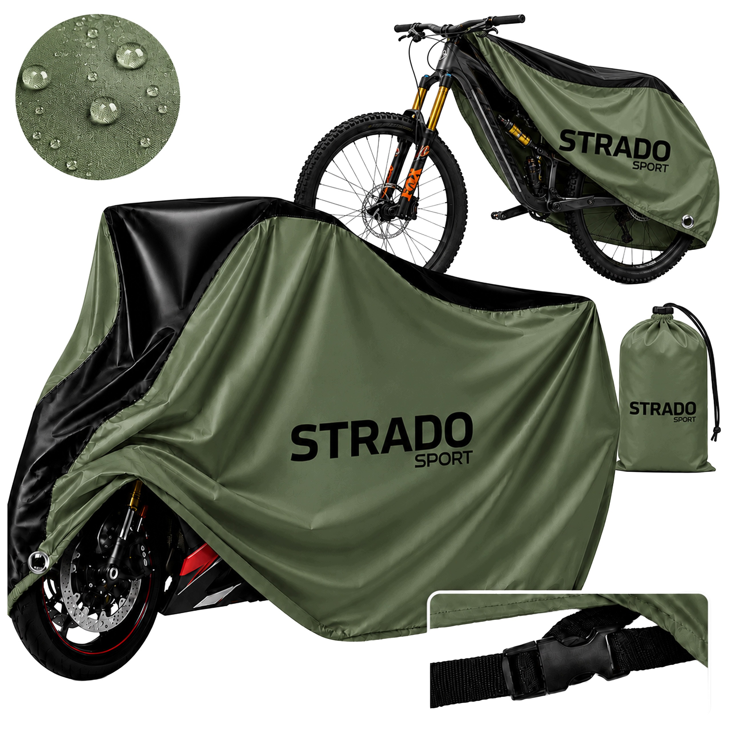 Obal na kolo motocykl skútr voděodolný Uv zapínání 200x110x70 x3