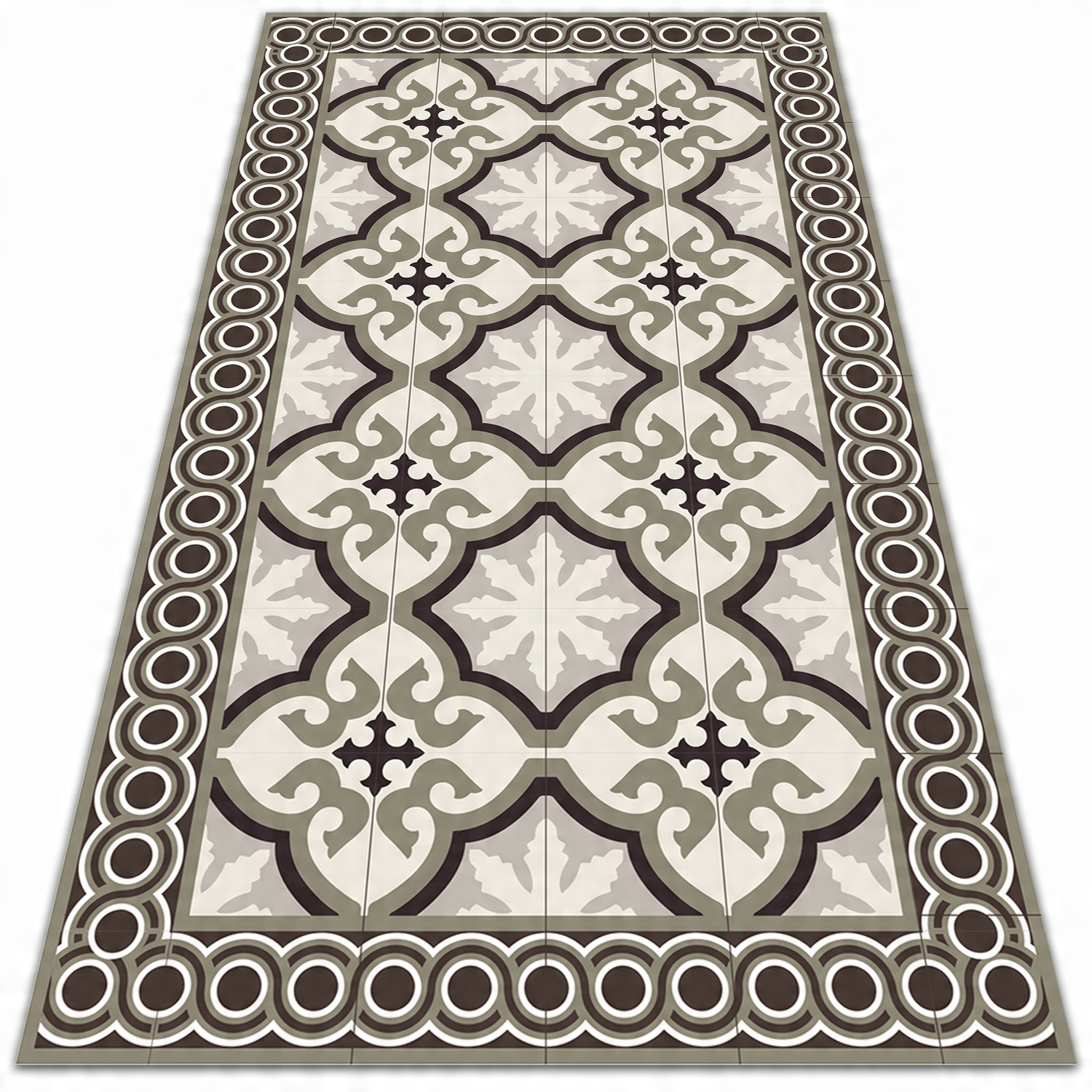 

Tarasowy dywan winyl patio Hiszpański wzór 80x120