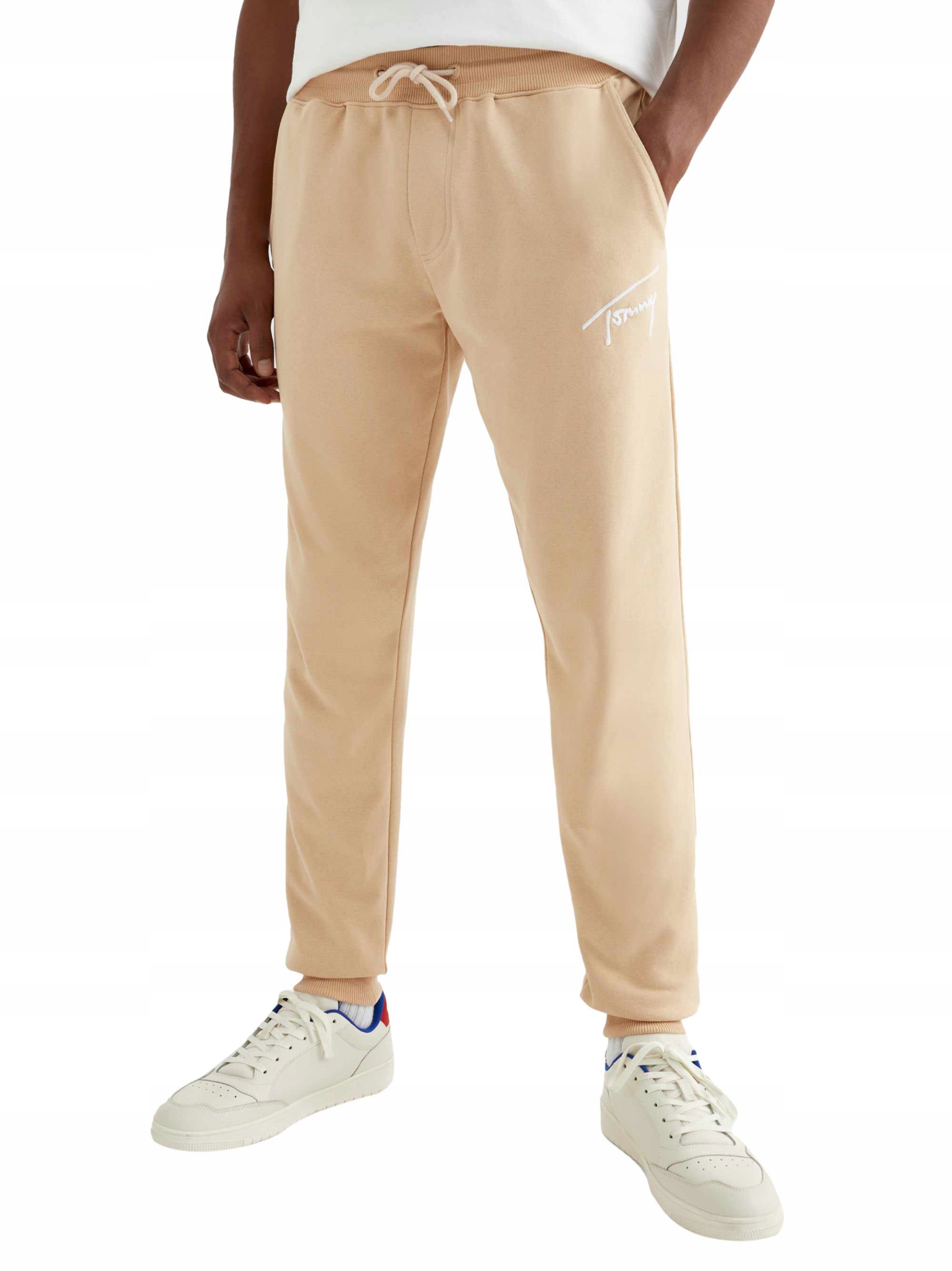 Tommy Hilfiger Pískové Kalhoty Signature vel. L