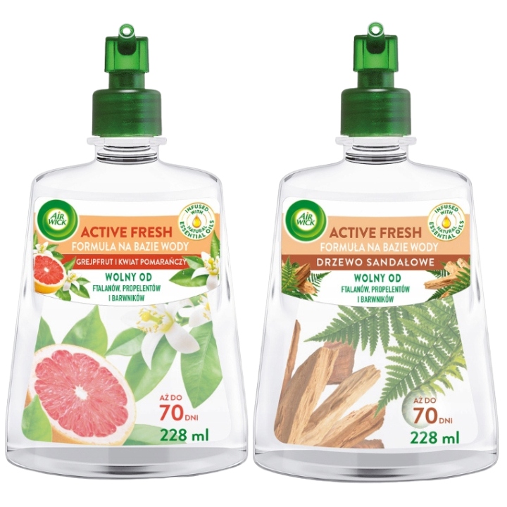 

Air Wick Active Fresh Odświeżacz Wkład MIX 228 x2