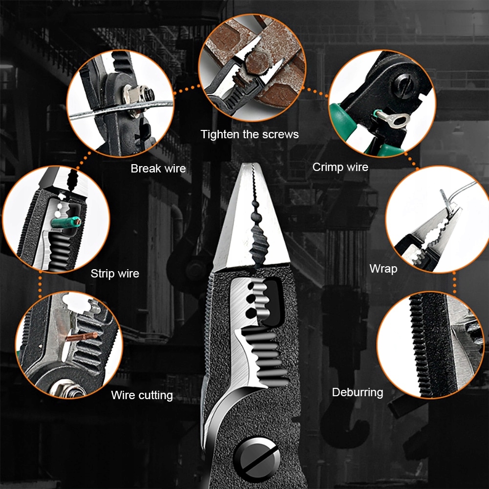 Wielofunkcyjne szczypce elektryczne 9 w 1 z długim EAN (GTIN) 5944700221479