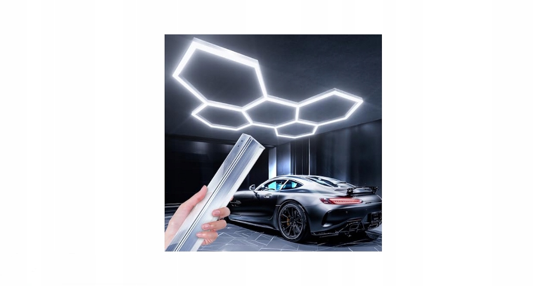 Garážové Osvetlenie Led Šesťuholníkové Svetlo Do Garáže Lampa Lphianx 200 W