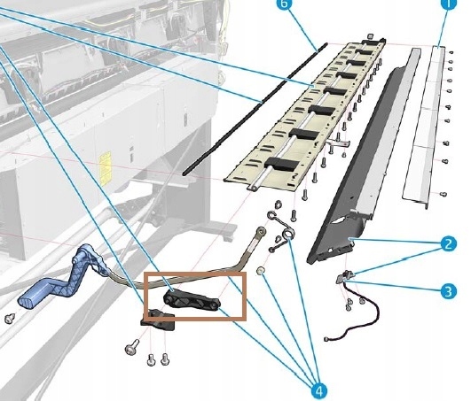 B4H70-67101 Hp Latex přítlačná vačka