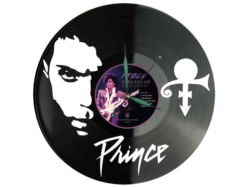 Prince Dárek of Pop Vinyl Nástěnné hodiny Vinylová deska Unikátní