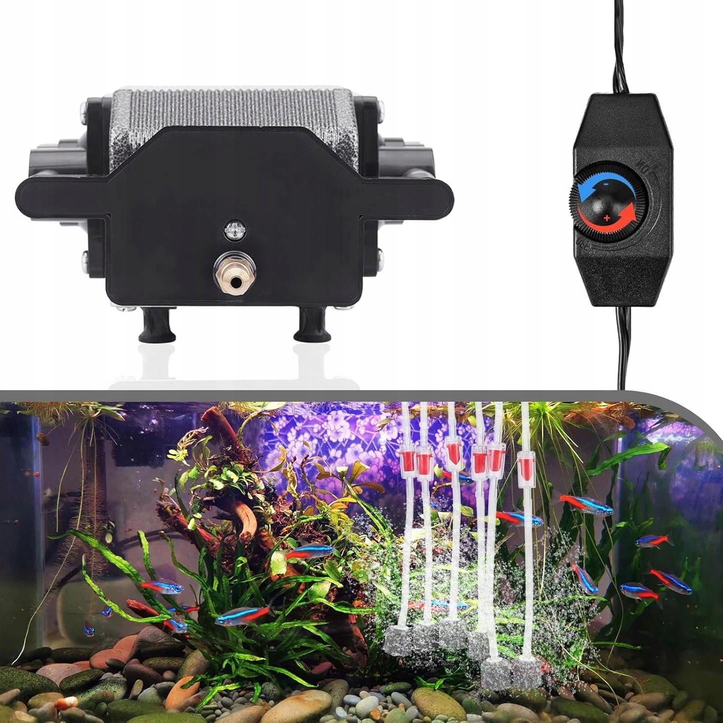 Provzdušňovač Do Akvária S Regulací Rychlosti, Vysoký Výkon 220 V, 18 W