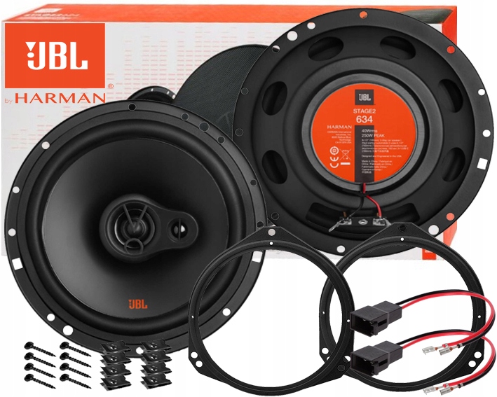 JBL 634 GŁOŚNIKI TRÓJDROŻNE OPEL CORSA B C COMBO TIGRA DRZWI PRZÓD DYSTANSE
