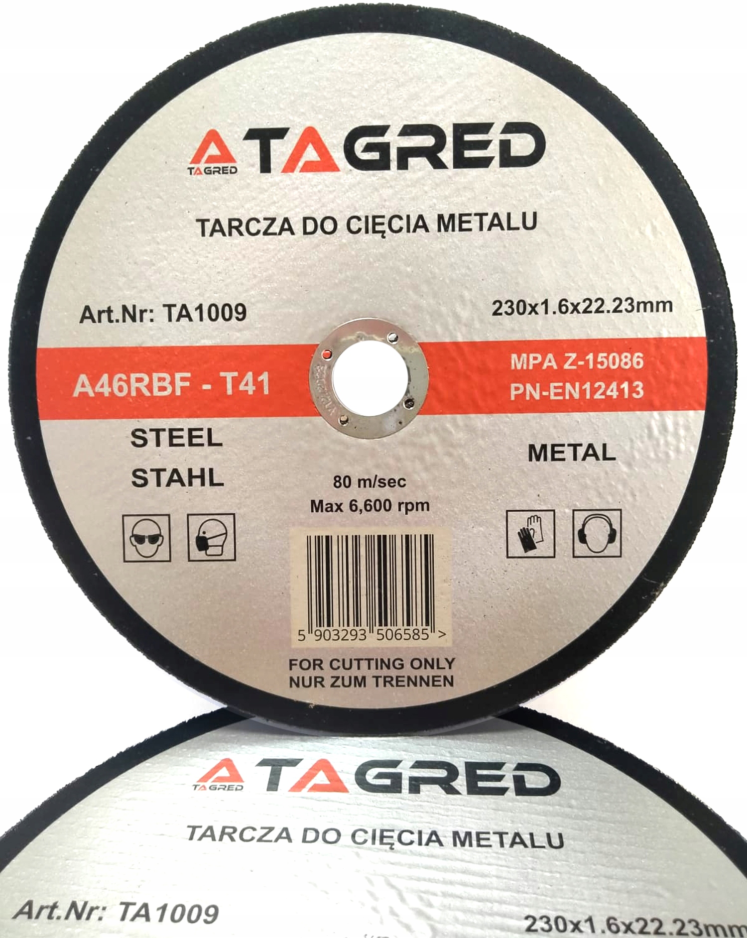TARCZA DO CIĘCIA METALU STALI SLIM RBF 230x1.6MM Kod producenta TA1009