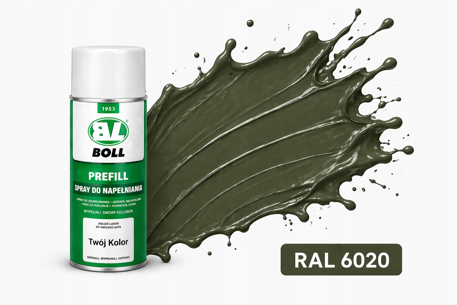 Ral 6020 Satynowy Mat Lakier Akrylowy Spray 400ml Półmat Metal Pvc