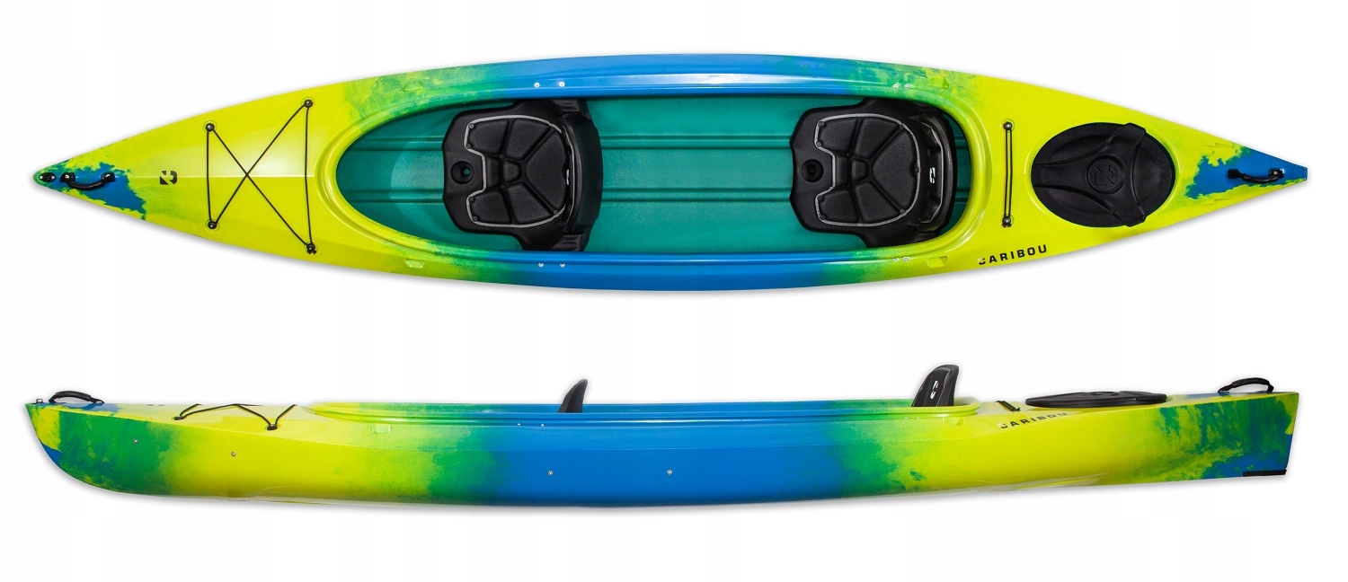 Dwuosobowy Kajak Turystyczny Caribou Adventure Rodzinny Dwójka Luk