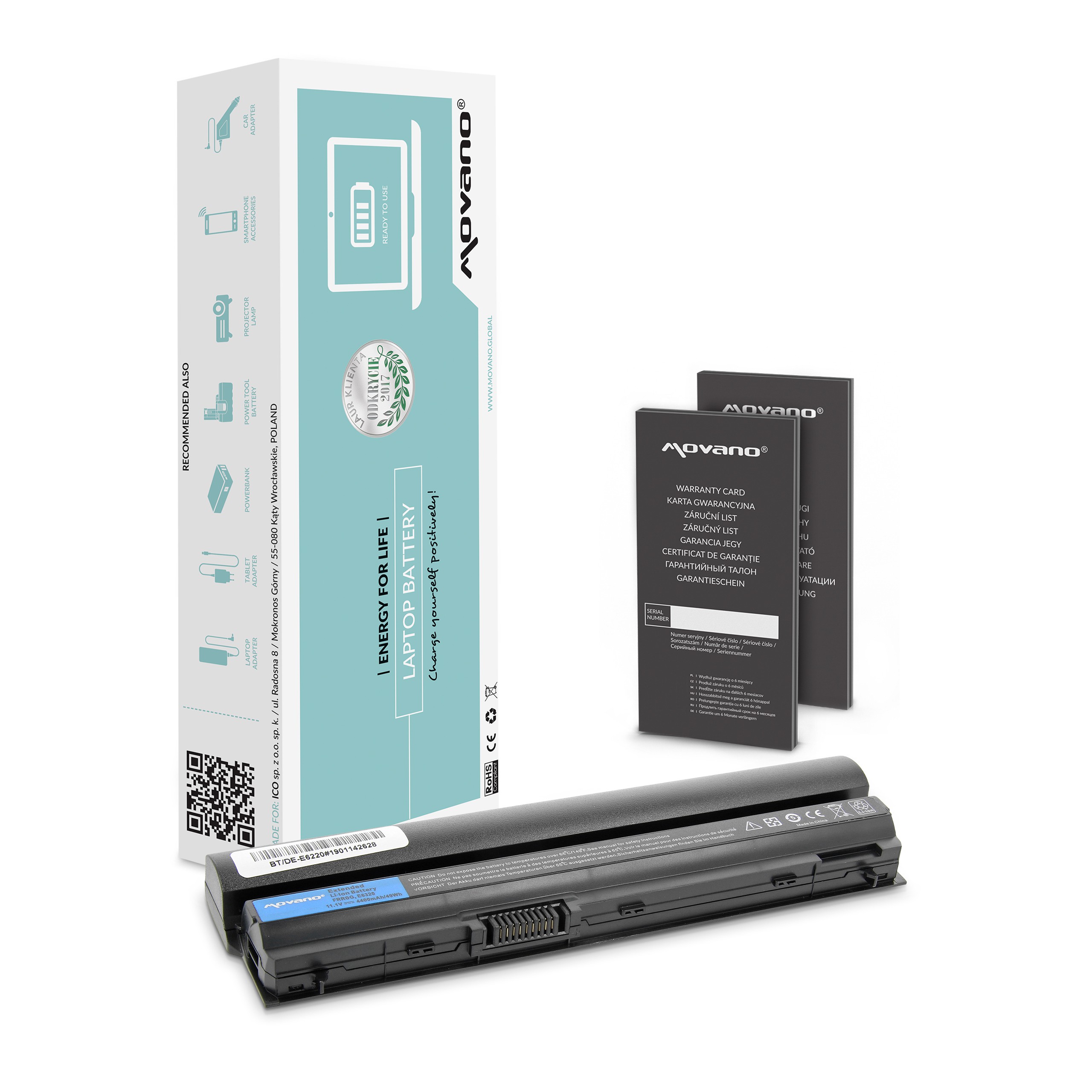 Baterie Movano pro Dell Latitude E6220, E6320