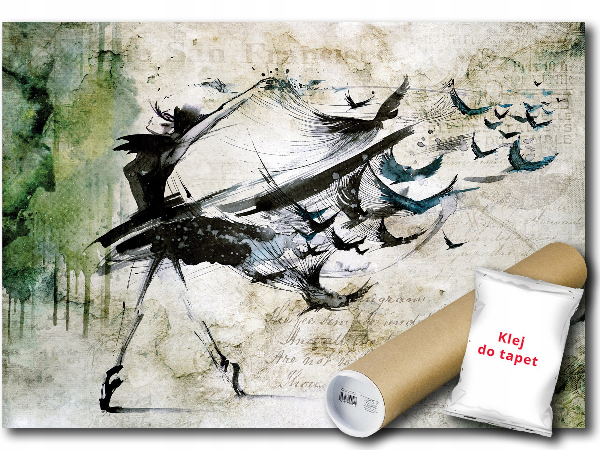 Vinylová Fototapeta Žena Grafika 208x146