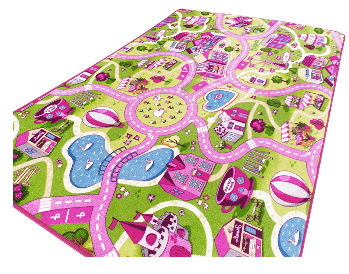 WYKŁADZINA DYWANOWA DYWAN CHODNIK DLA DZIECI DZIECIĘCA MIASTO WIEŚ ULICZKI Stan opakowania oryginalne