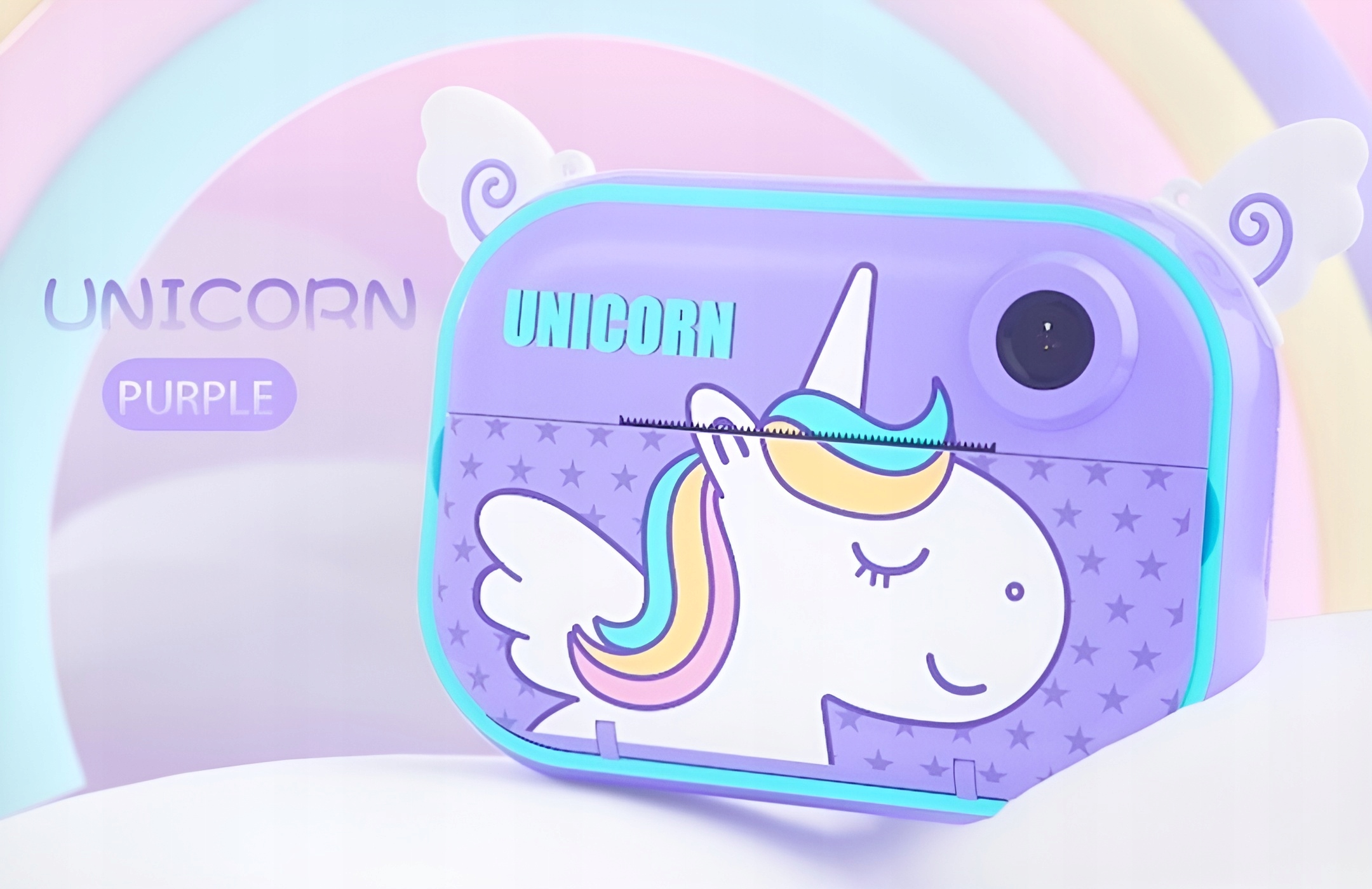 APARAT NATYCHMIASTOWY CYFROWY DLA DZIECI Z DRUKARKĄ KARTA 32GB + 2 ROLKI Złącza micro USB