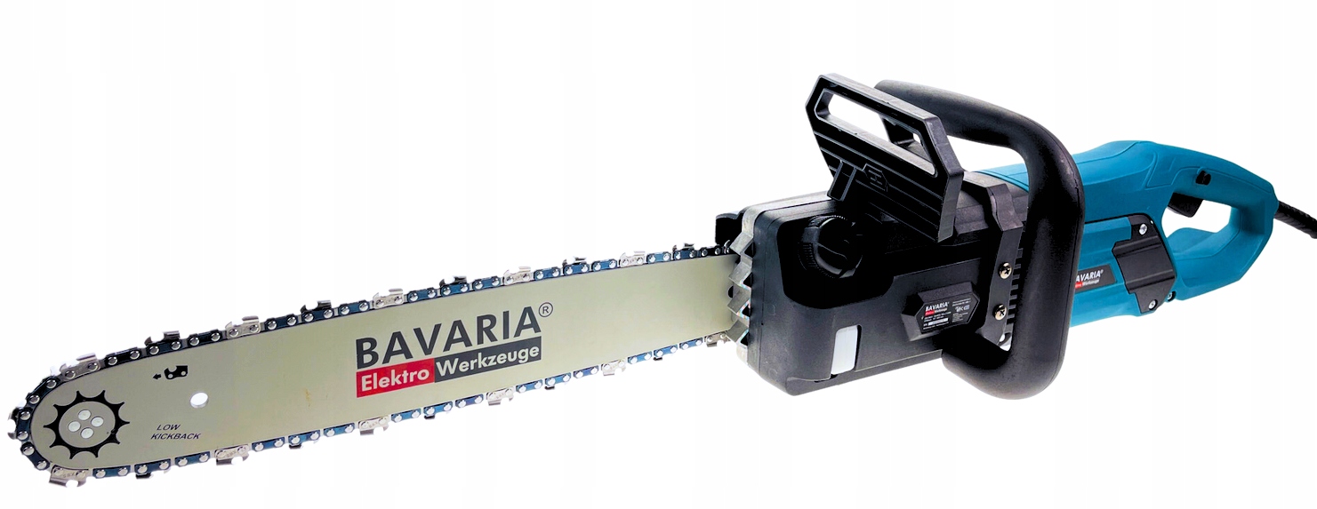 PIŁA ŁAŃCUCHOWA PILARKA ELEKTRYCZNA 3100W 16" Zawartość zestawu INSTRUKCJA OBSŁUGI ŁAŃCUCH ORYGINALNE OPAKOWANIE PIŁA PROWADNICA