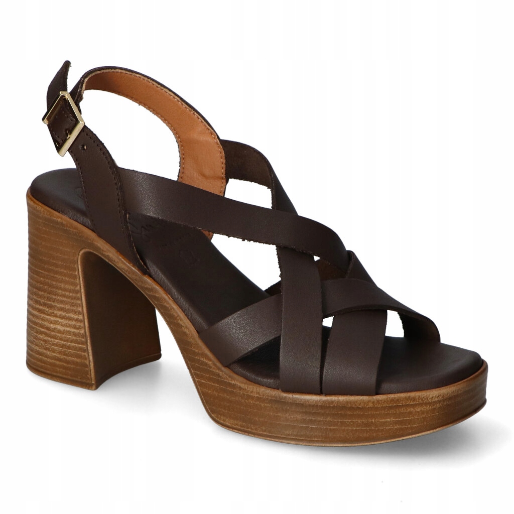 Sandály Oh my Sandals 5938/Marron Čokoládové lico 38