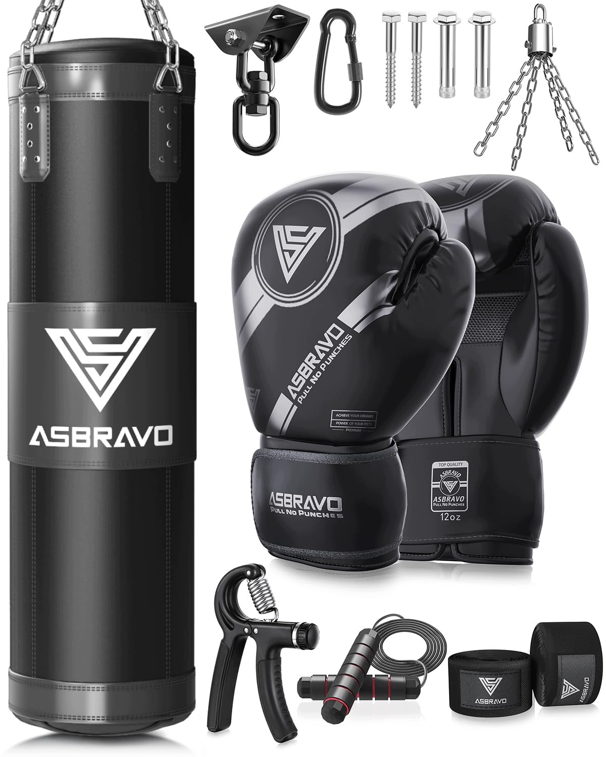 Boxovací Pytel 120 CM Závěsný Nenaplněný Rukavice 12 Oz Mma Muay Thai