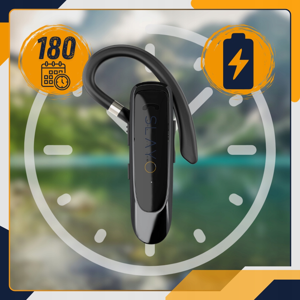 SŁUCHAWKA BLUETOOTH DLA KIEROWCY BEZPRZEWODOWA DO ROZMÓW DO UCHA MIKROFON EAN (GTIN) 5905701210961