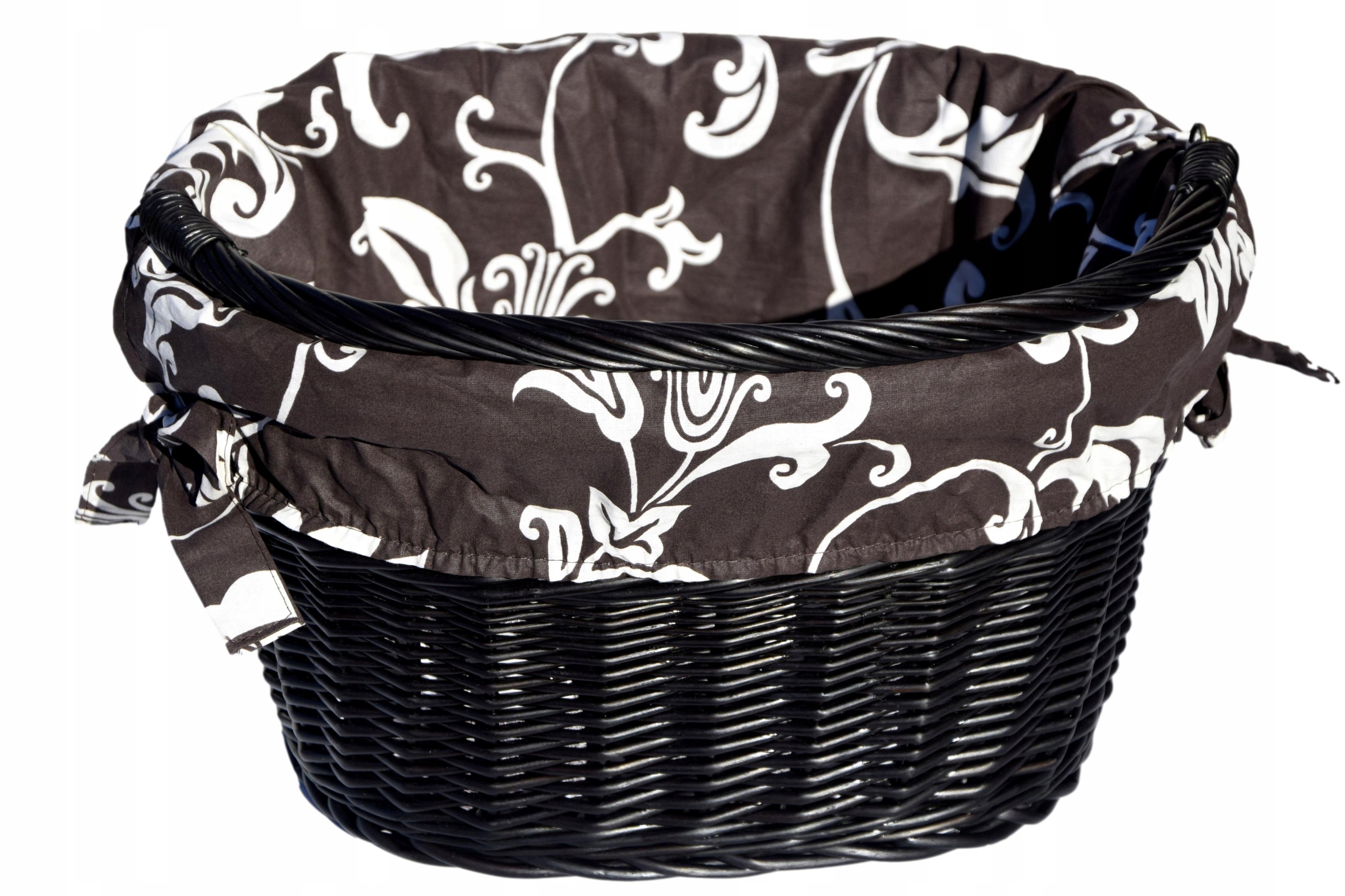 Kosz wiklinowy na rower Koszyk rowerowy na kierownicę na haki Polski 10 kg