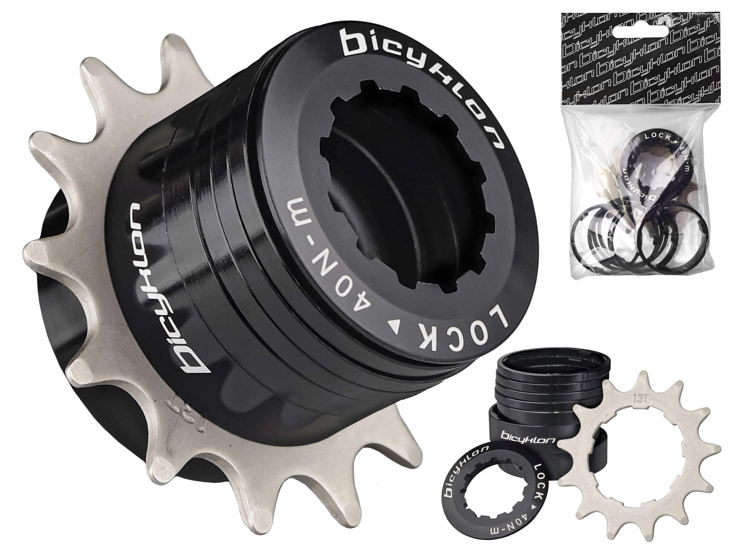 Adapter Reduktor Bicyklon SingleSpeed 13T Black Zamiast Kasety Slopeduro