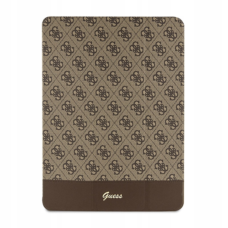 Guess 4G Stripe Allover Puzdro pre iPad Pro 12.9" (2022-2020) (hnedé)