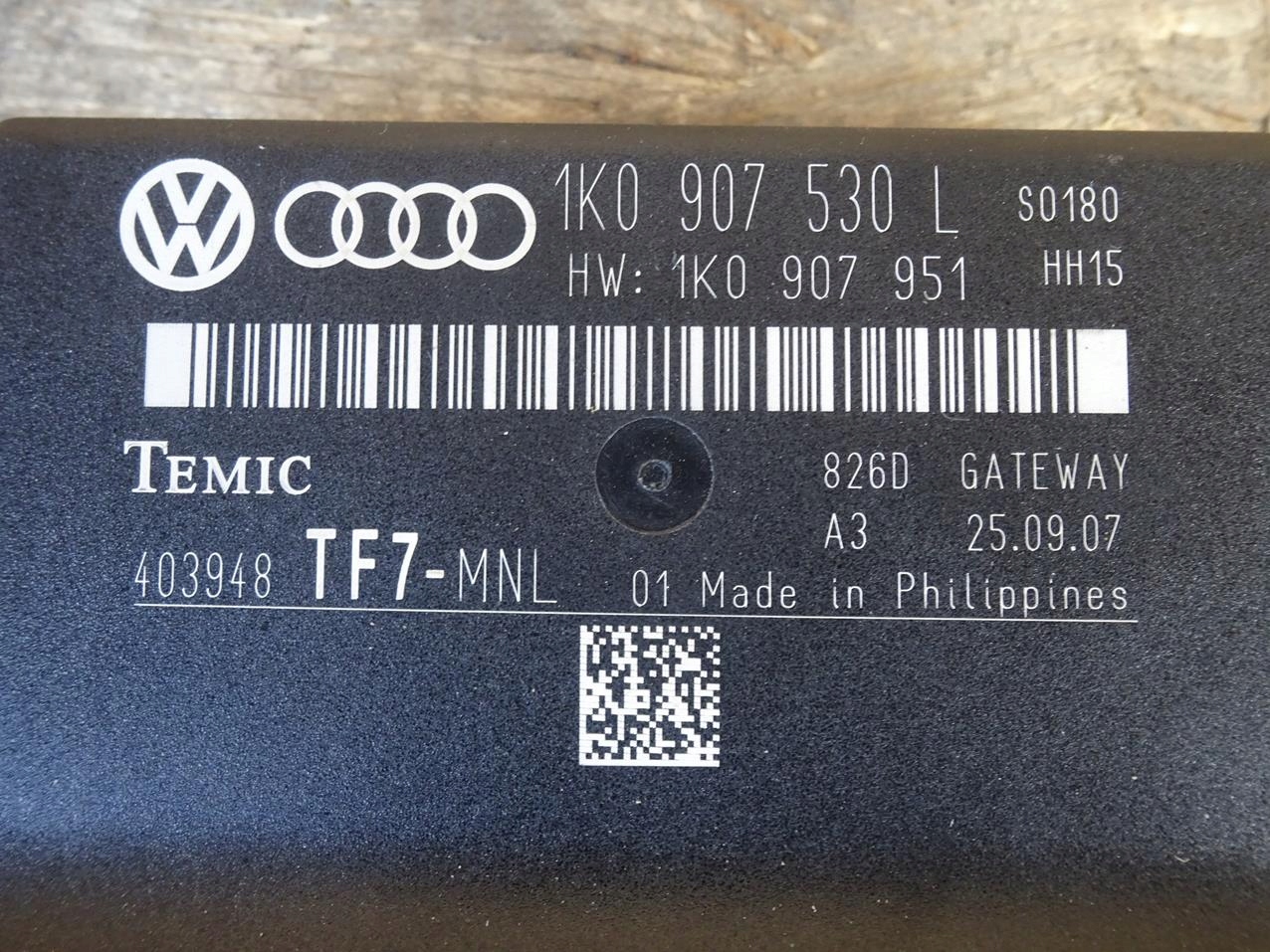 AUDI TT 8J 06-14 MODUŁ GATEWAY 1K0907530L Numer katalogowy części 1K0907530L 1K0907951 AUDI TT 8J 2006 - 2014