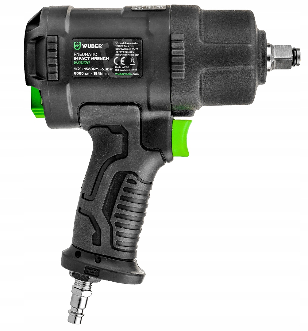 KLUCZ PNEUMATYCZNY UDAROWY do KÓŁ 1/2 Kompresora 1560Nm MOCNY Kompozytowy Maksymalny moment obrotowy 1560 Nm