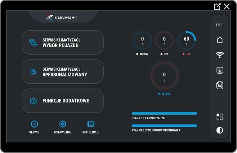 Stacja klimatyzacji TEXA 720R Touch Z16710 R134a Kod producenta TEXA 720R R134A Z16710 touch