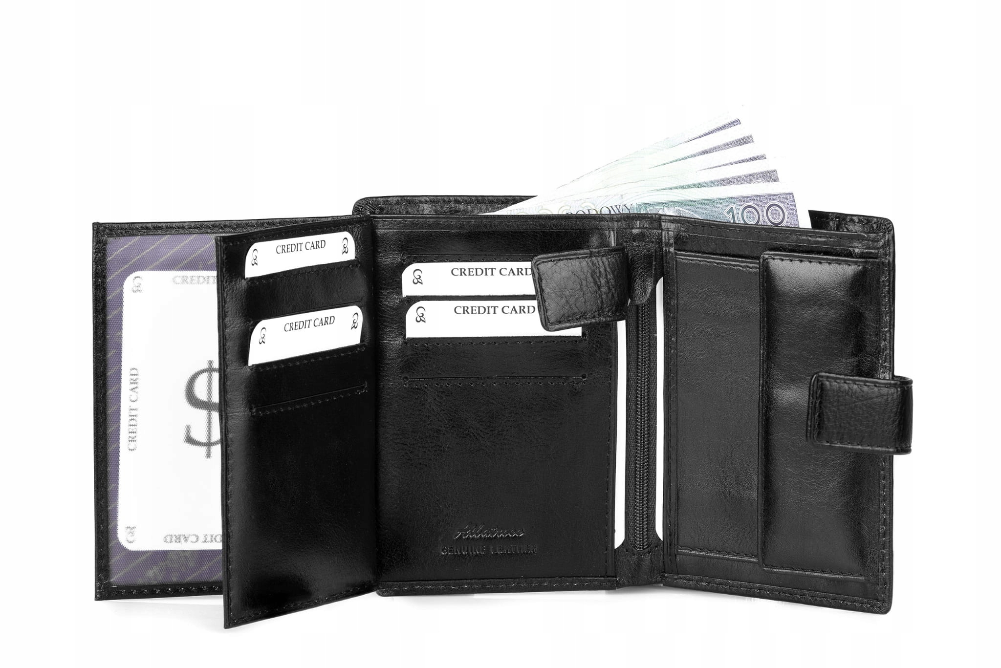 Portfel męski Skórzany Albatross Czarny Rodzaj portfel