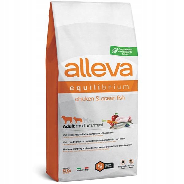 Levně Alleva Equilibrium Dog Dry Adult Chicken & Ocean Fish 12 kg