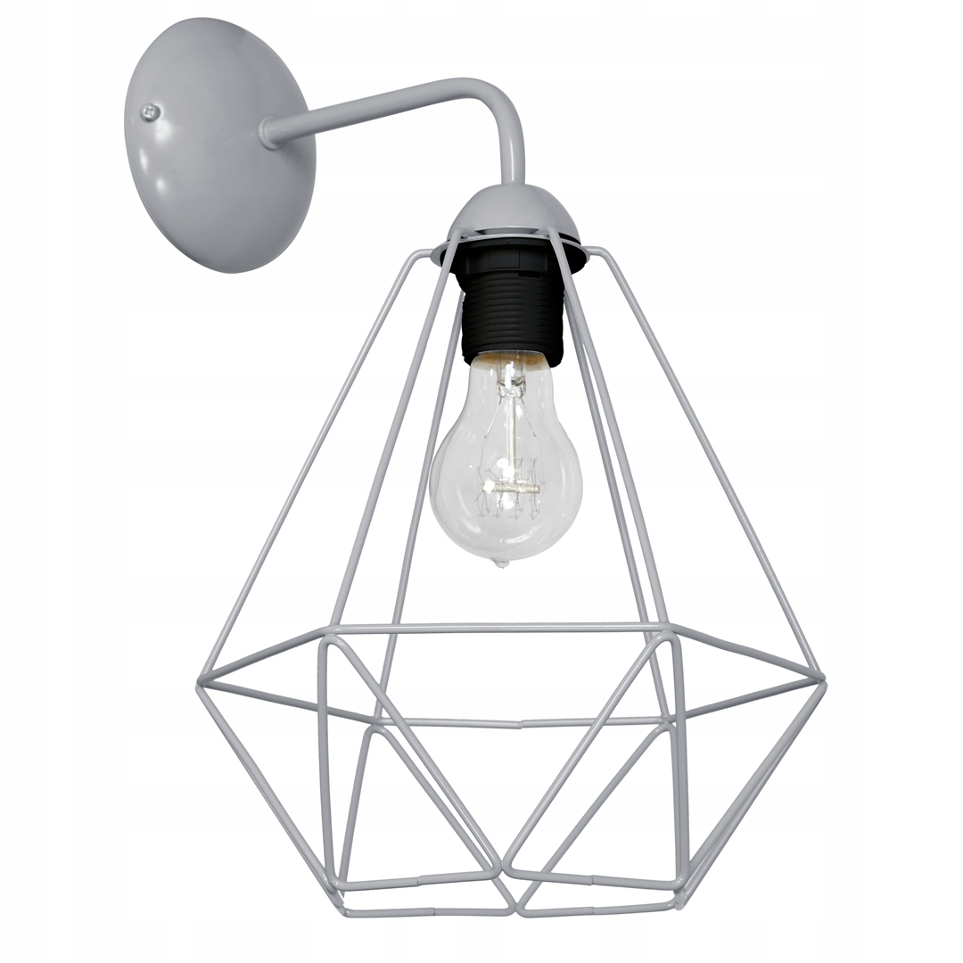 Nástenná lampa Basket Gray Milagro 1xE27 IP20 šedá