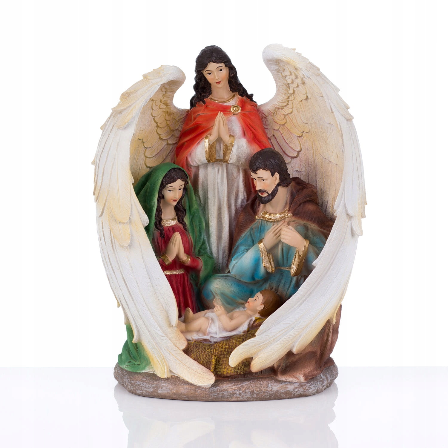 Szopka bożonarodzeniowa - Święta Rodzina - 30 cm - Anioł