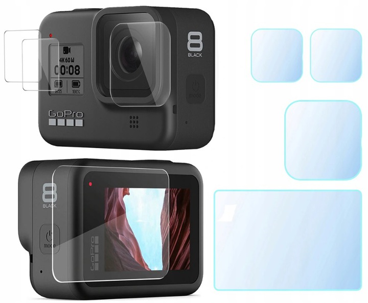 

Zestaw Szkieł 9H do GoPro Hero 8 Black Premium