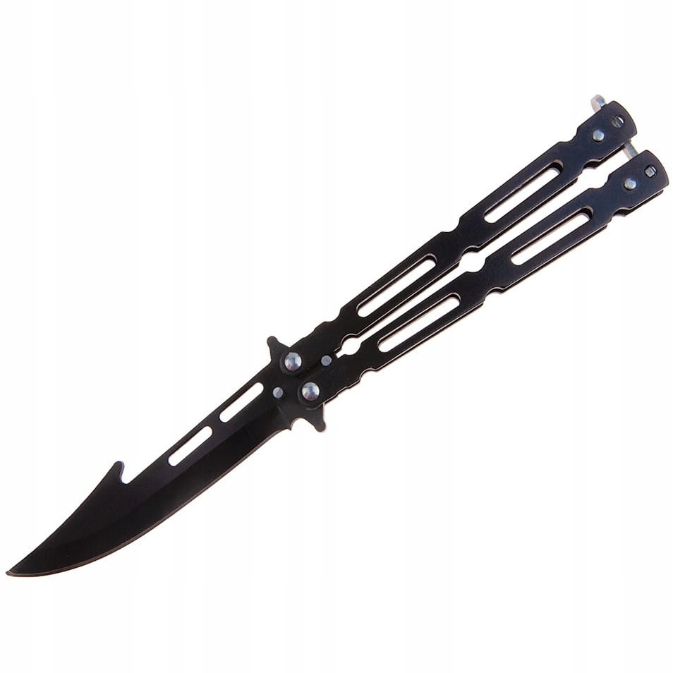 Bsh Adventure Nóż motylkowy Black czarny N-465J