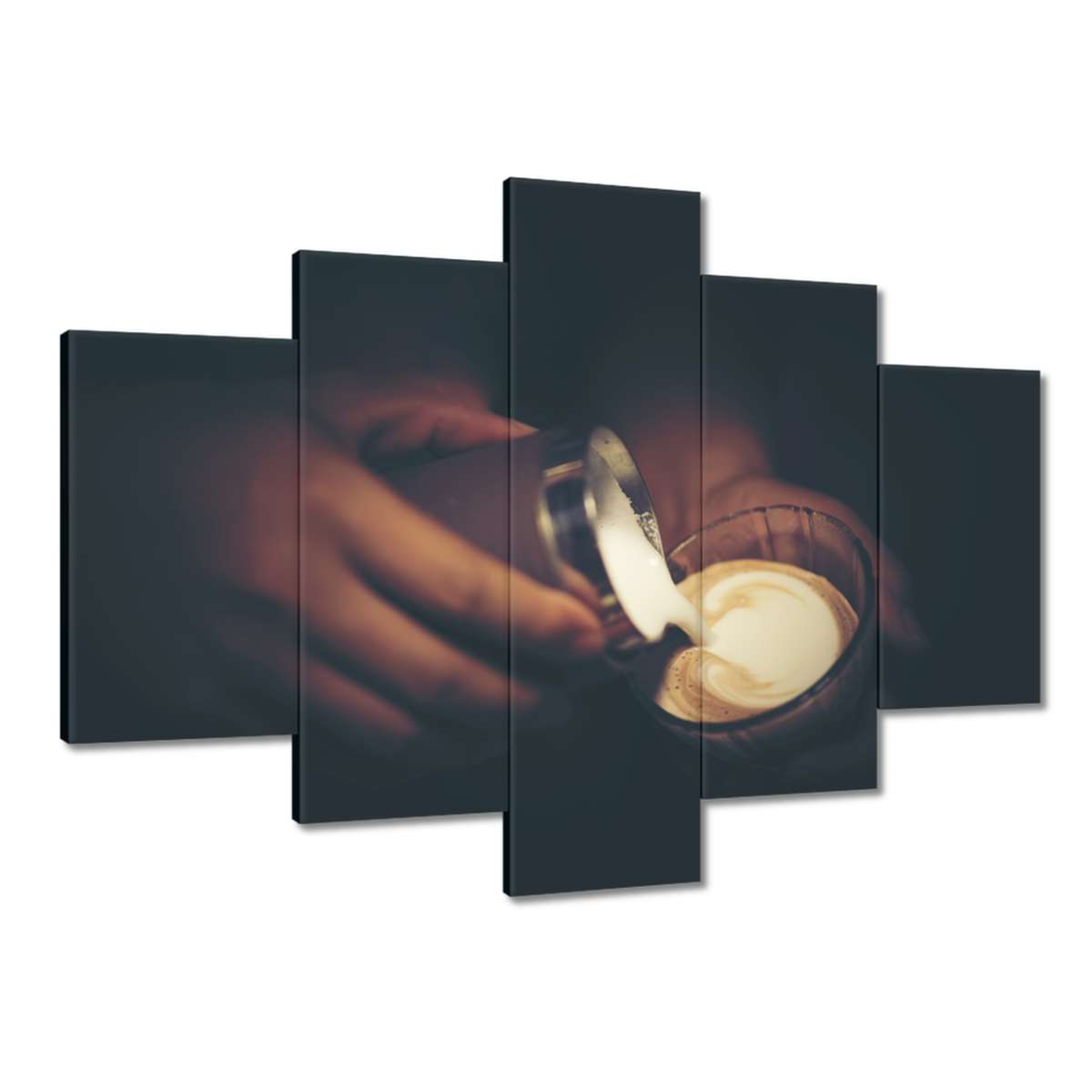 Obrazy 150x105 Šálek káva latte art