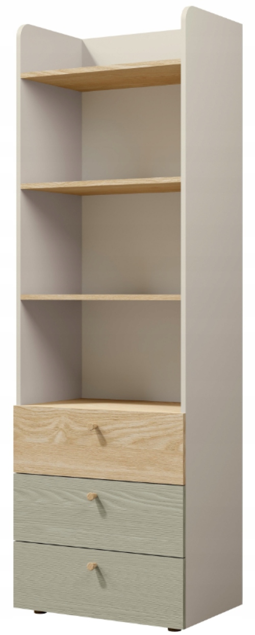 Regał 3 Do Pokoju Młodzieżowego 60cm Eukaliptus YOKO JR -3 Kolory Do Wyboru
