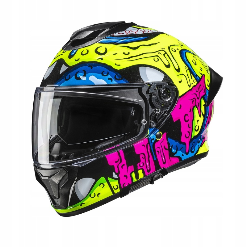 Motocyklová Prilba Hjc C71 Squeeze Yellow Pink (xs)