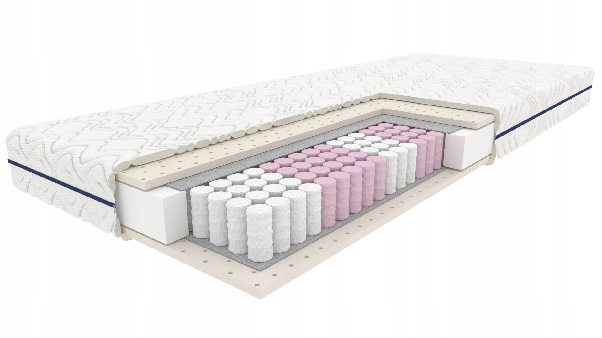 Materac Bursztyn 160x200 H3 Optimum 24h Silver