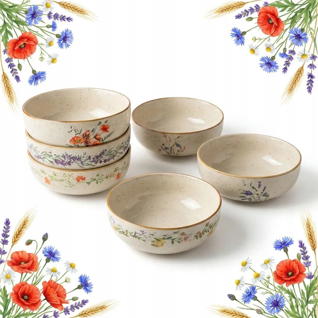 Miska Set 6 ks Misek Na Polévku 500 ml Salátové Desrerové 16 cm