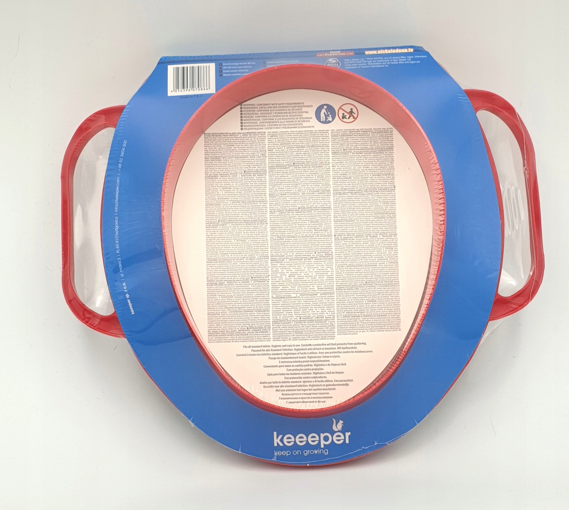 MIĘKKA NAKŁADKA SEDESOWA WC z uchwytami PSI PATROL Bohater Psi Patrol