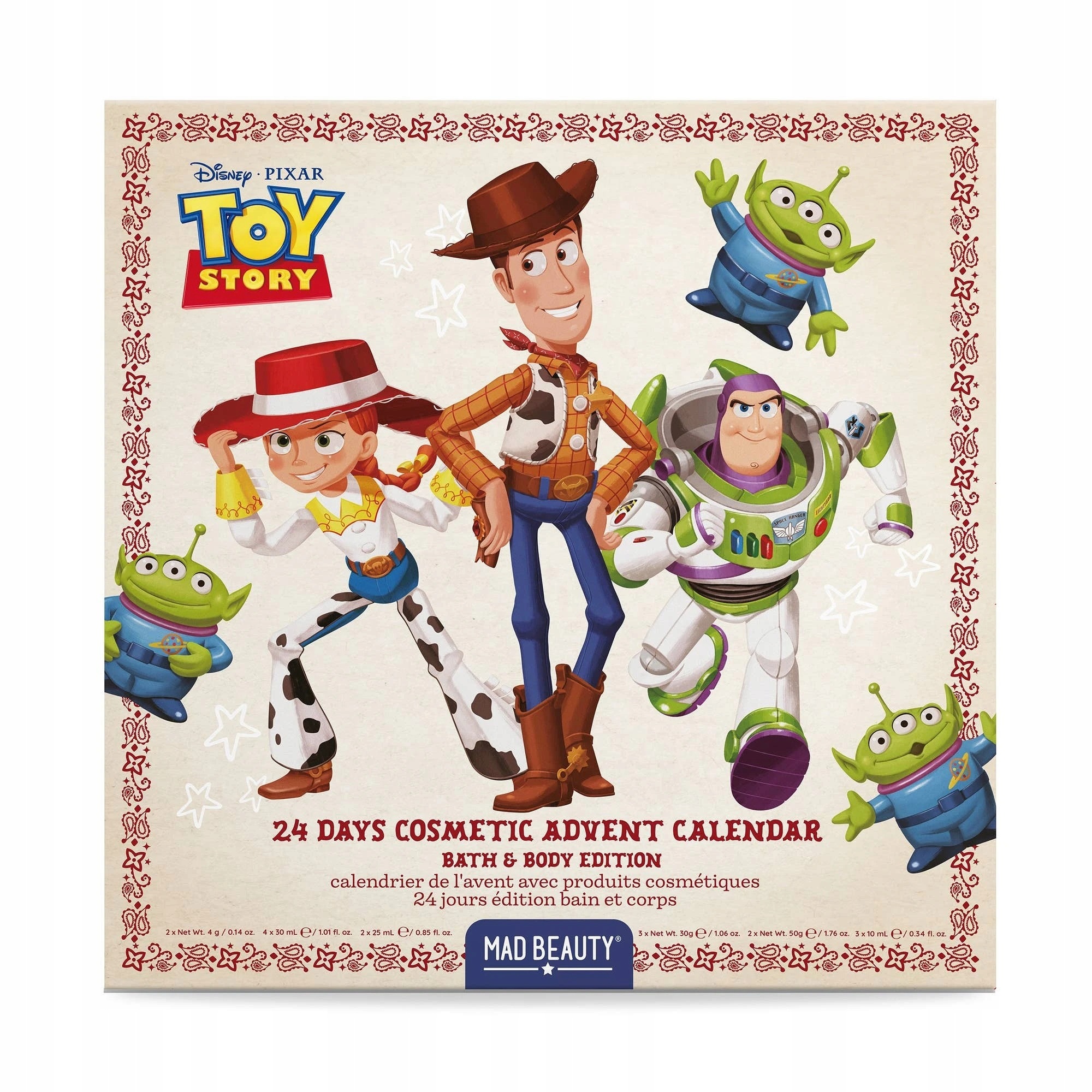 Adventní kosmetický kalendář Disney Pixar Toy Story 24 překvapení