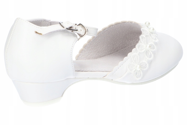 AMERICAN CLUB KOM42 LEKKIE BUTY KOMUNIJNE KOMUNIA WKŁADKA SKÓRZANA BIAŁE 36 Rozmiar 36