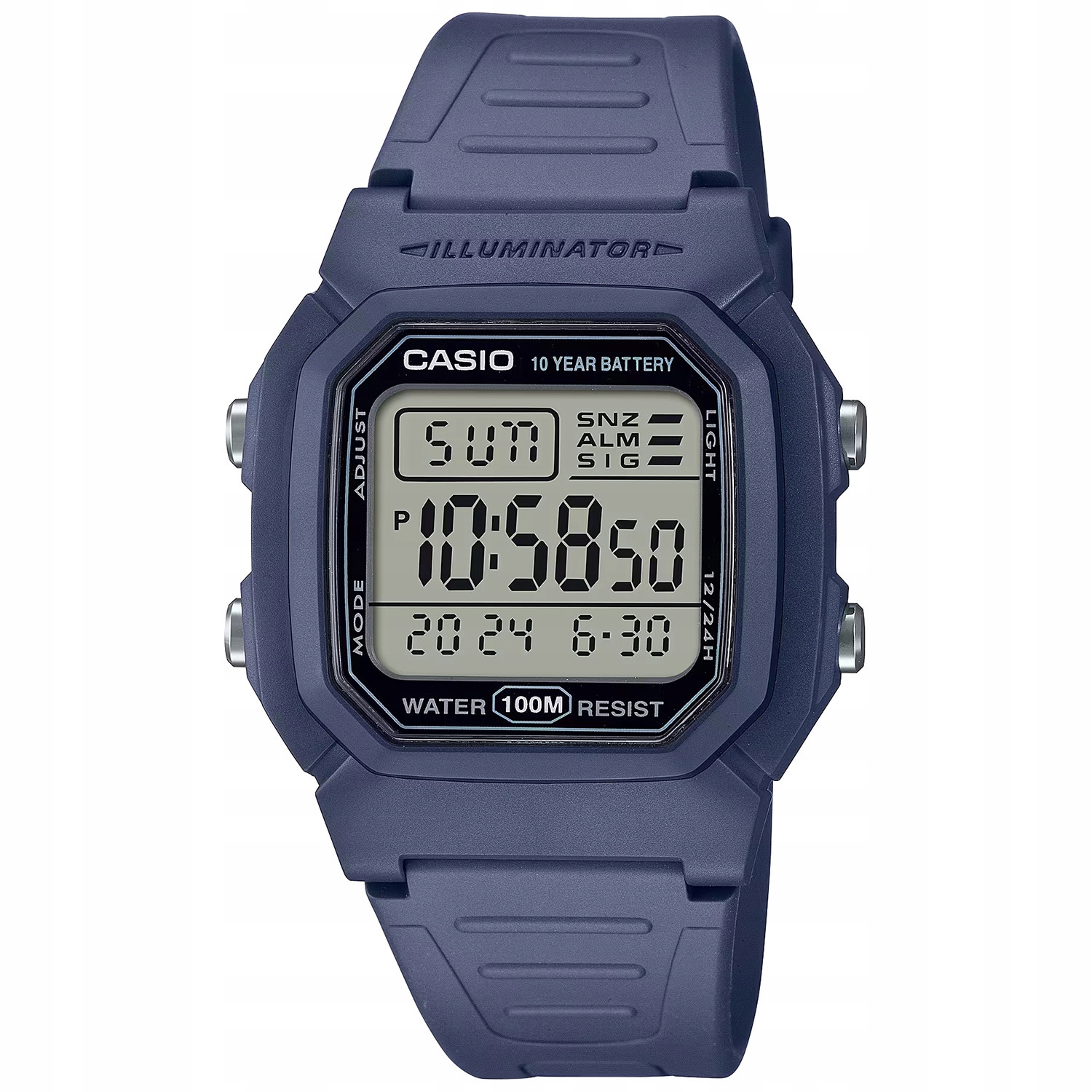 Pánské Hodinky Casio W-800H-2AVES modrý pásek