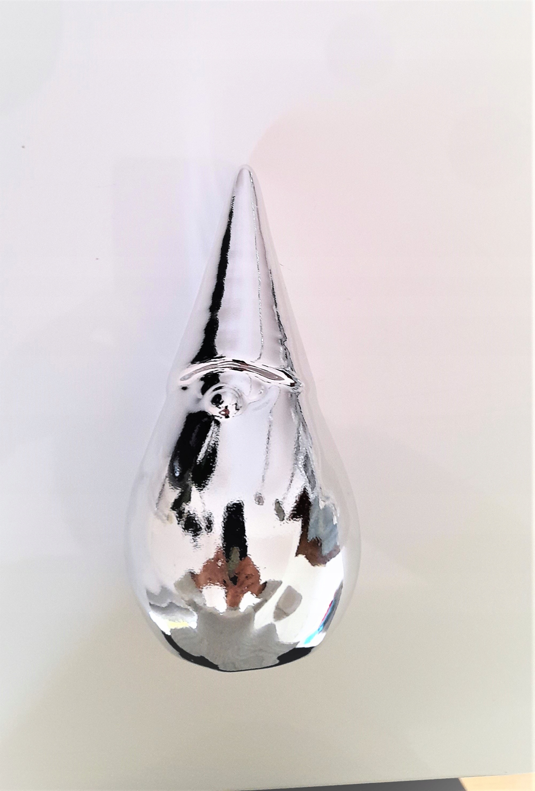 

Figurka ceramika szkliwiony mikołaj silver 18 cm
