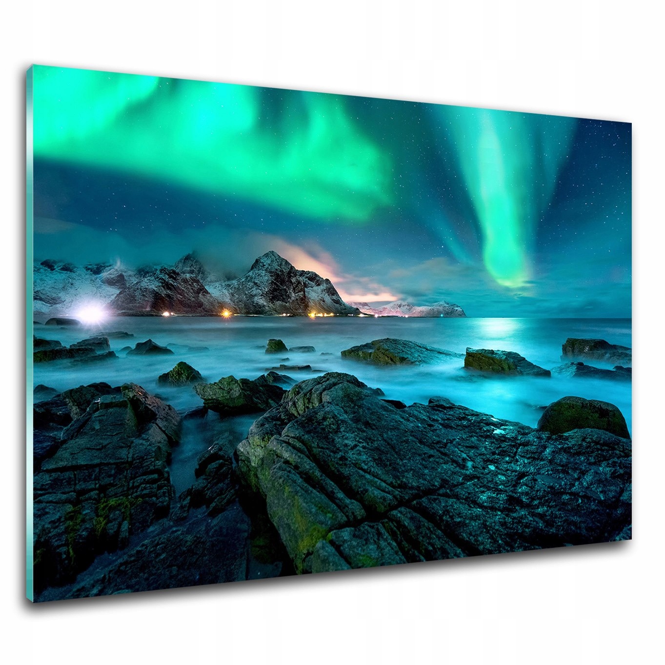 

Foto obraz na szkle ścianę Zorza polarna 120x80