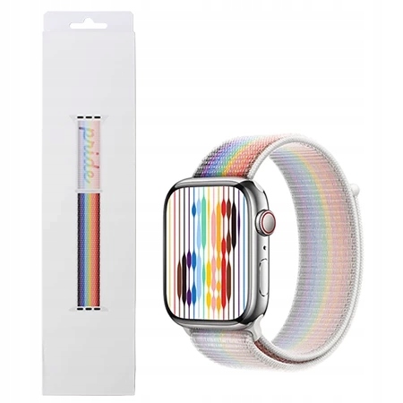 Originální Sportovní Řemínek Sport Loop Pro Apple Watch 38 40 41 MM Se/ Se 2 Duhový Pride
