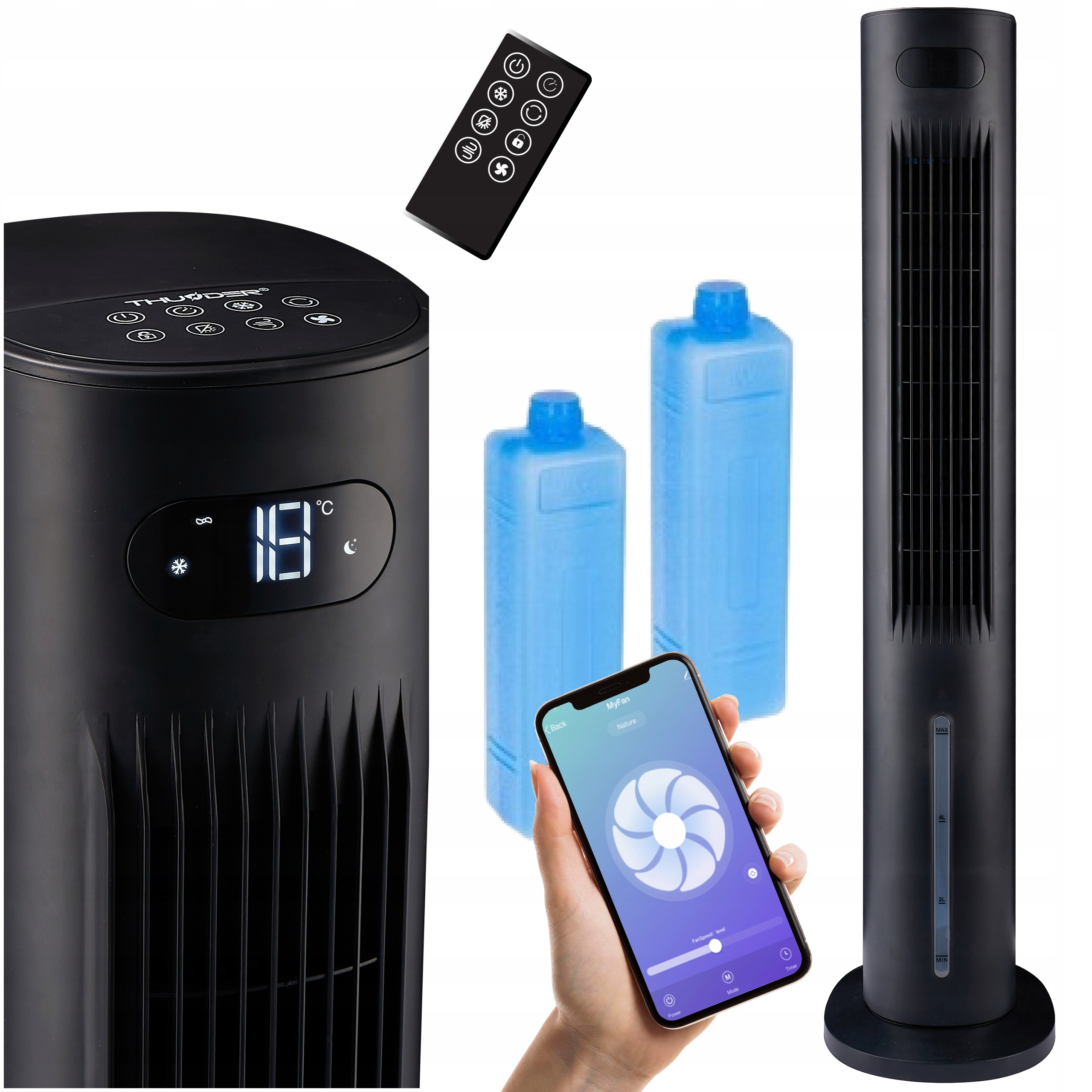 

Nawilżacz klimator Thunder Bliss 3w1 Wifi wkłady