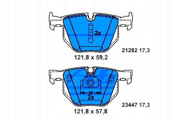 Ate Brzdové Destičky Bmw Zadní E70 E71 X5 X6 08- Ate